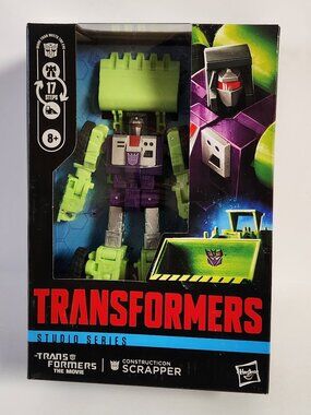 Transformers Studio Series Scrapper Action Figure Movie Constructicon 2025 New